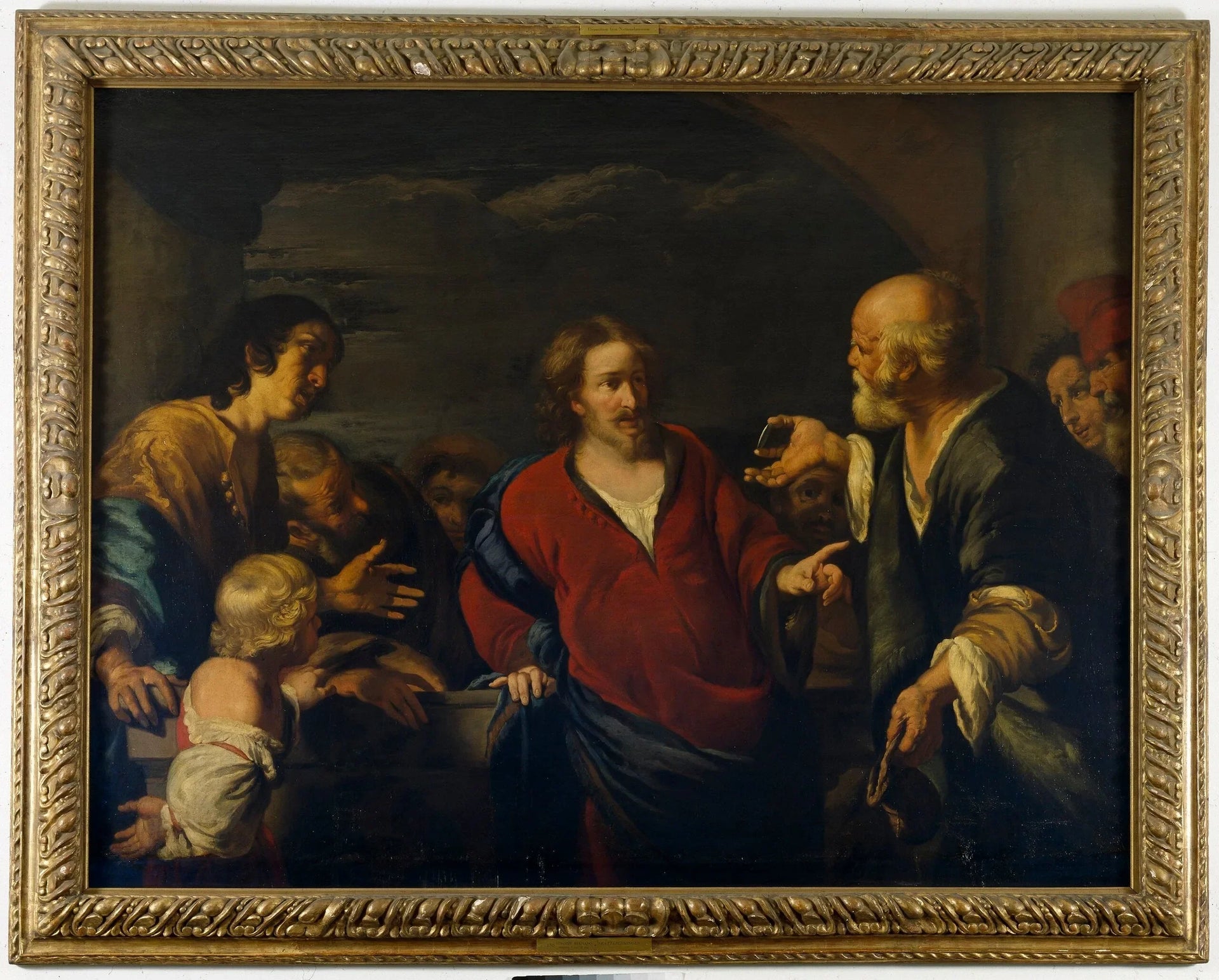 L'argent du tribut - Bernardo Strozzi image 1 copie peinte à la main à l’huile