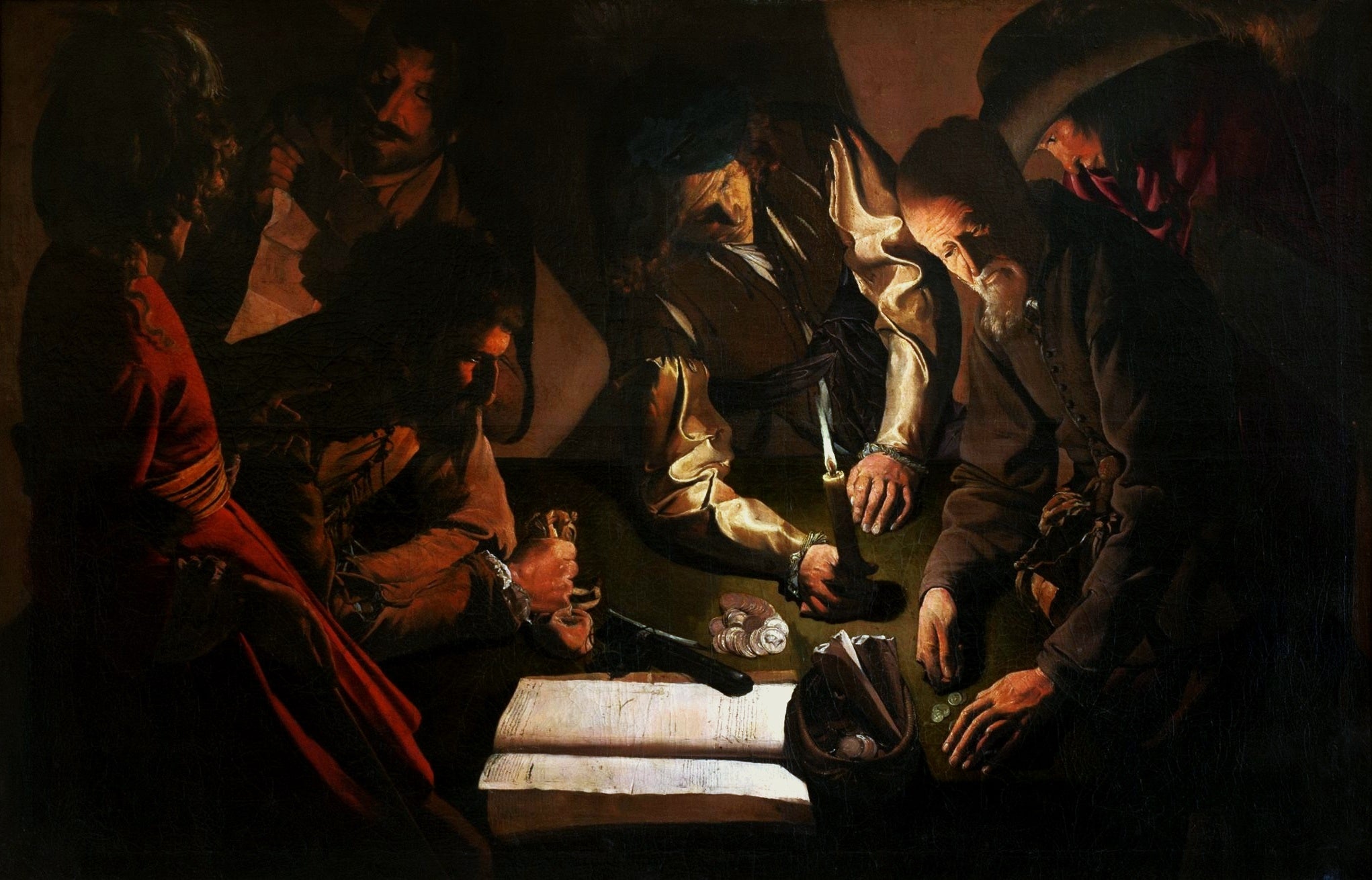 L'Argent versé - Georges de La Tour image 1 reproduction artisanale de tableau