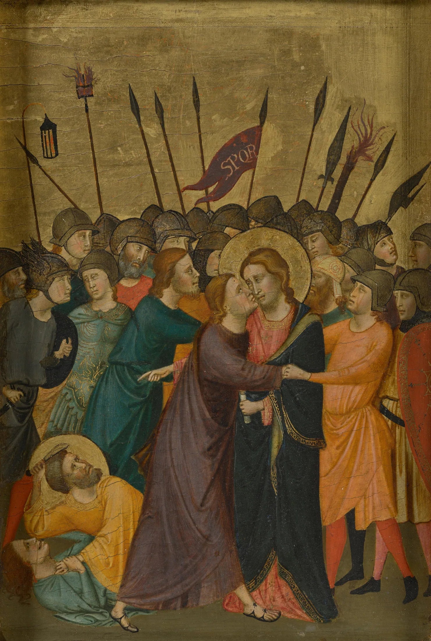 L'arrestation de Jésus - Master of San Martino alla Palma image 1 reproduction artisanale de tableau
