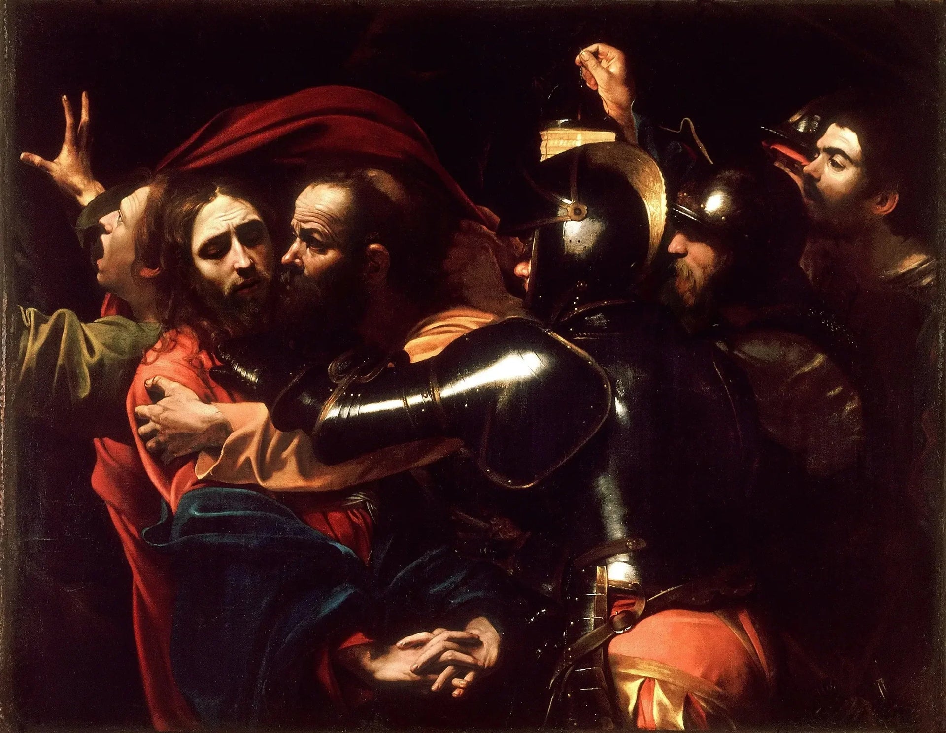 L'Arrestation du Christ - Le Caravage image 1 copie peinte à la main à l’huile