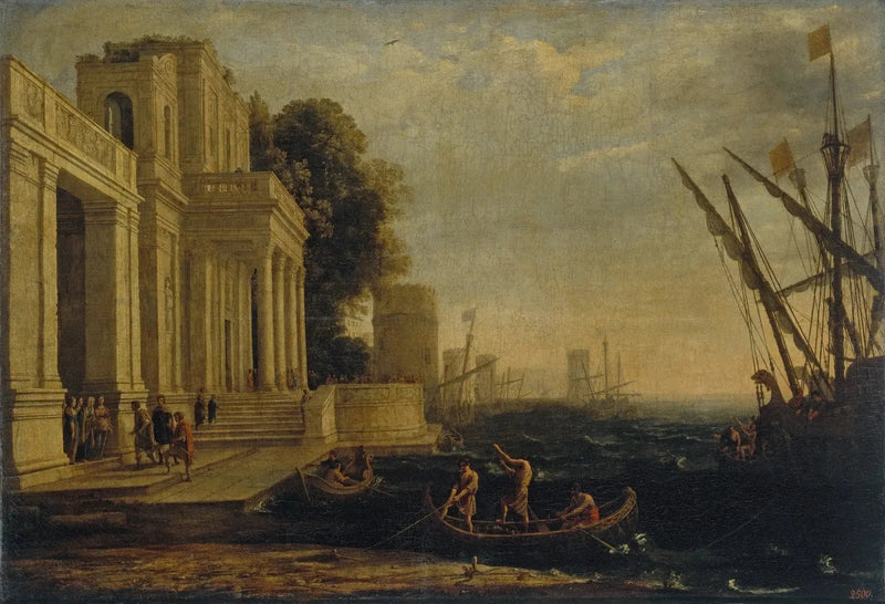 L'arrivée d'Ulysse à la cour du roi Lycomède - Claude Lorrain
