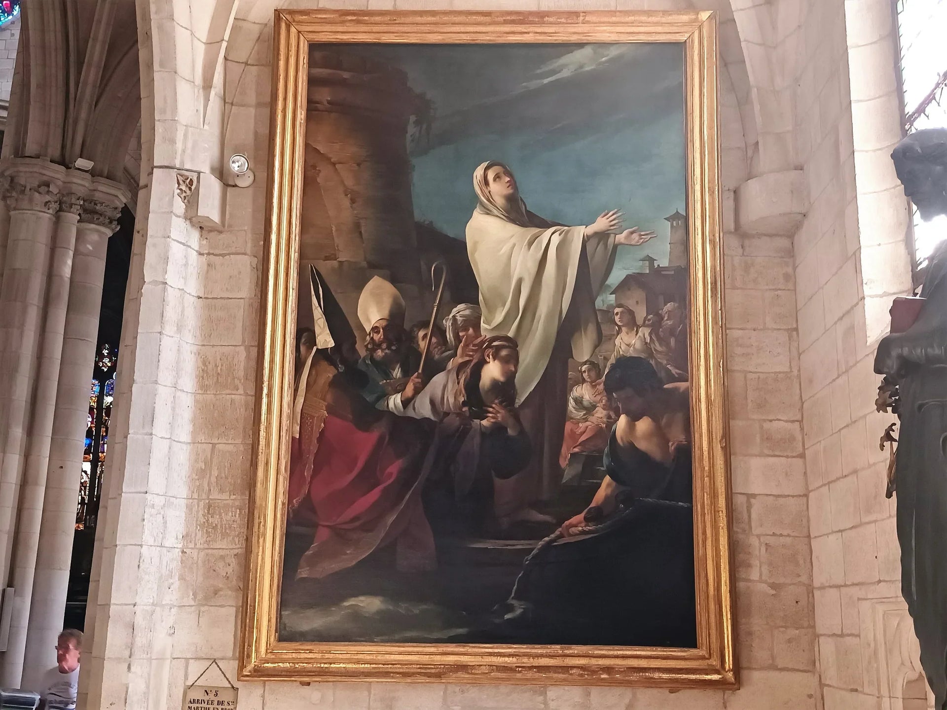 l'Arrivée de sainte Marthe en Provence - Joseph-Marie Vien image 1 copie de tableau peinte à la main