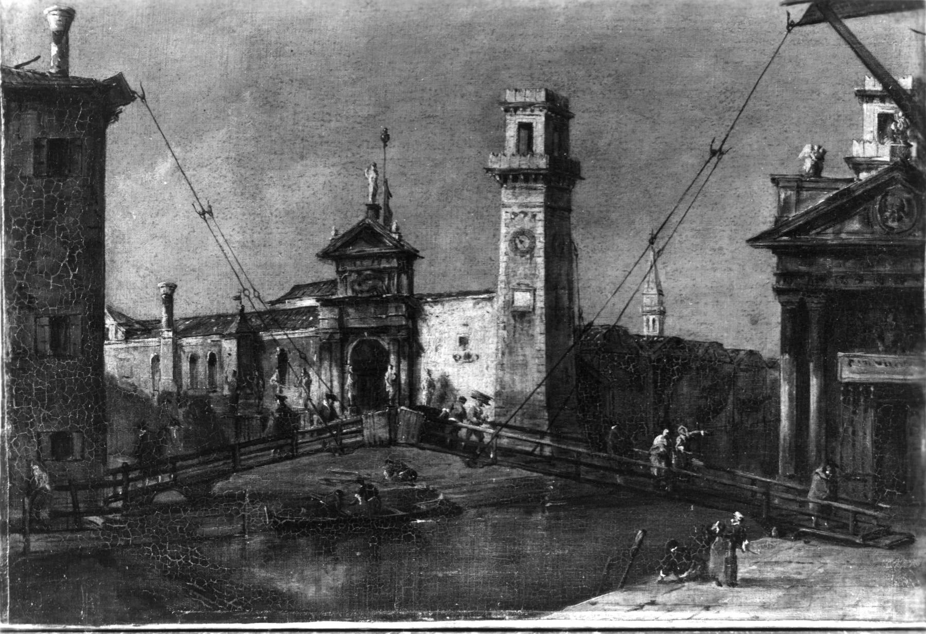 L'Arsenal, Venise - Francesco Guardi image 1 reproduction artisanale de tableau