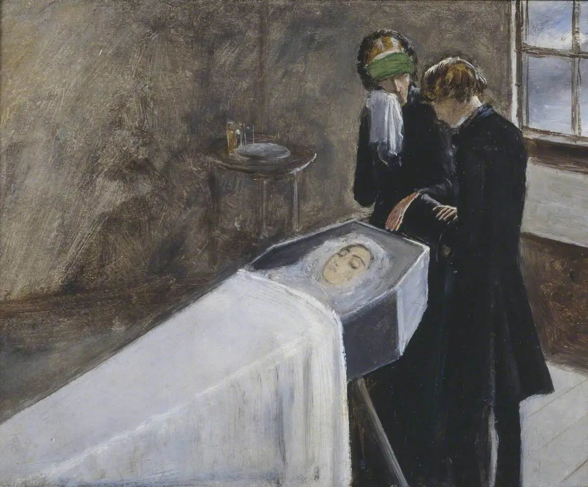 L'artiste assistant au deuil d'une jeune fille - John Everett Millais image 1 copie peinte à la main à l’huile