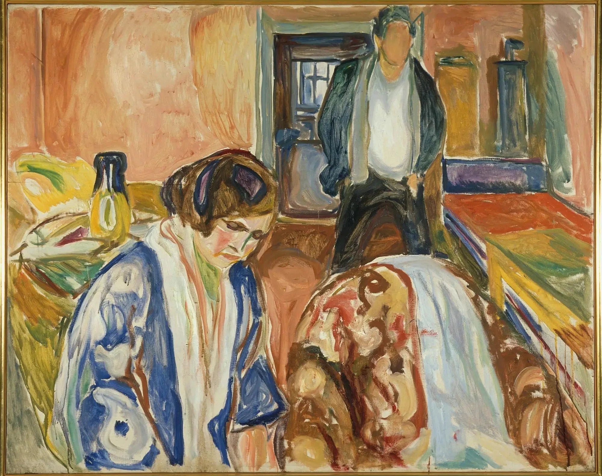 L'Artiste et son modèle - Edvard Munch image 1 reproduction artisanale de tableau