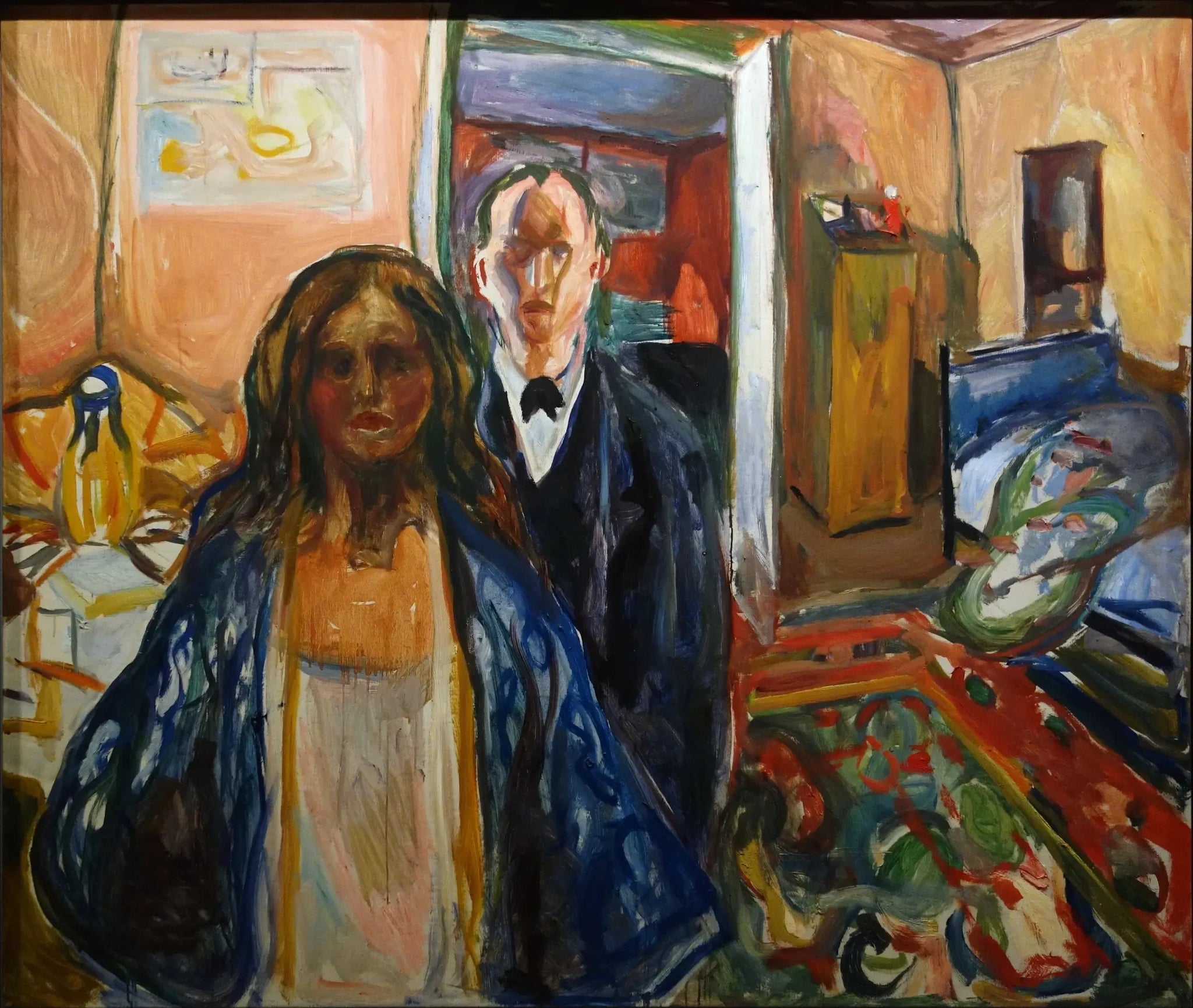 L'Artiste et son modèle - Edvard Munch image 1 copie de tableau peinte à la main