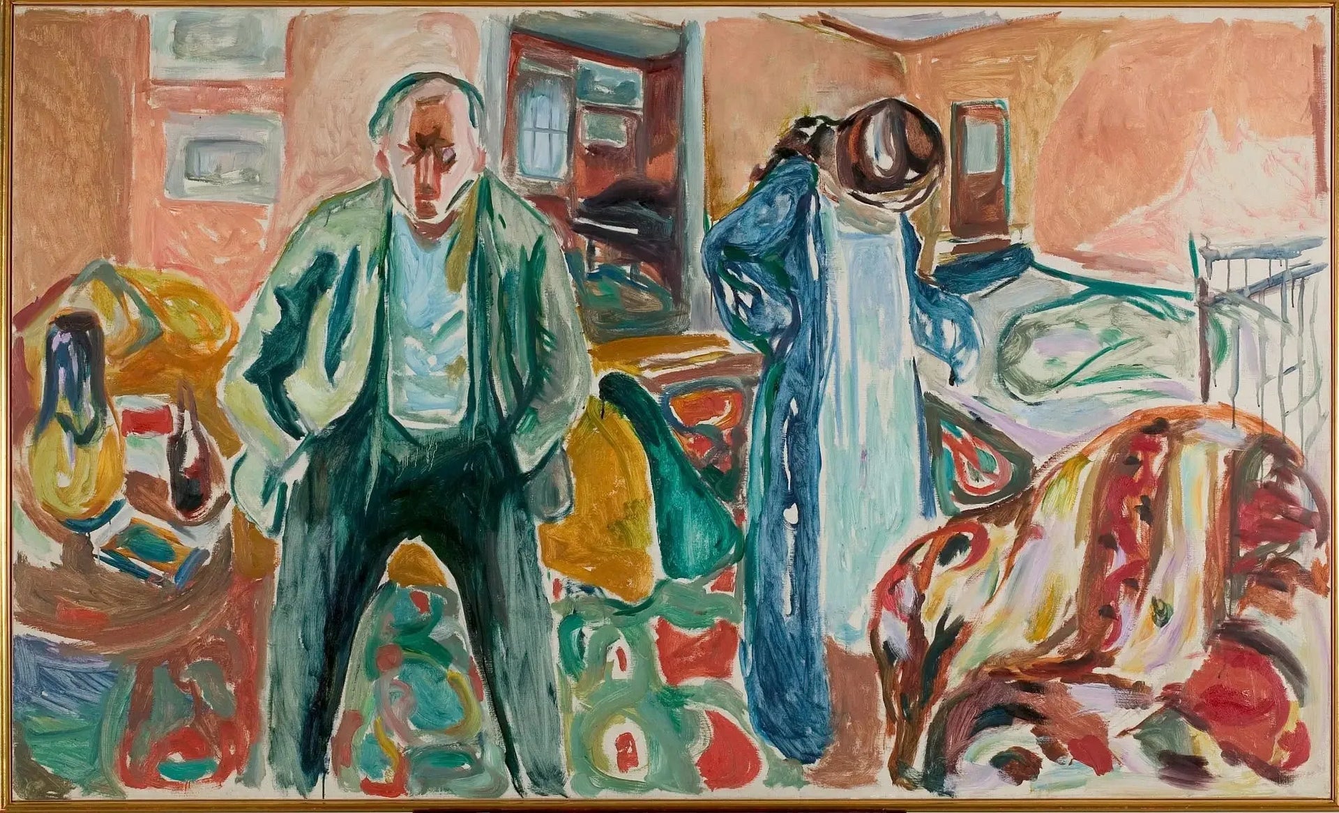 L'Artiste et son modèle - Edvard Munch image 1 reproduction de peinture à l’huile