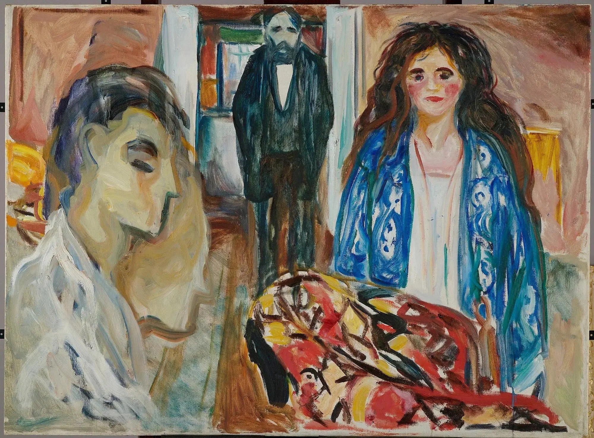 L'Artiste et son modèle. Jalousie - Edvard Munch image 1 copie de tableau peinte à la main