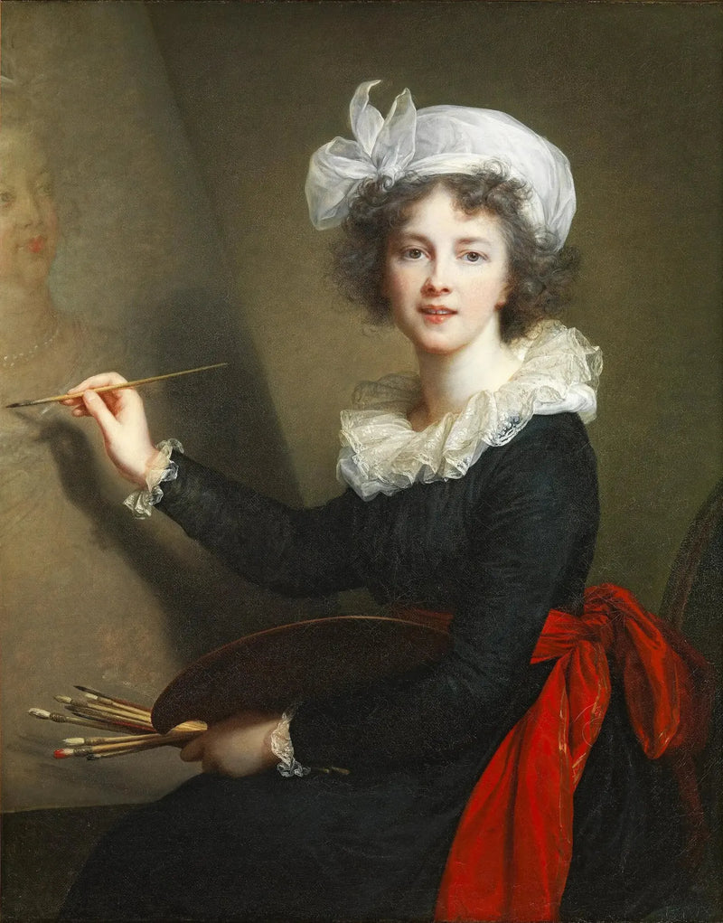 L'artiste exécutant un portrait de la reine Marie-Antoinette - Élisabeth Vigée Le Brun