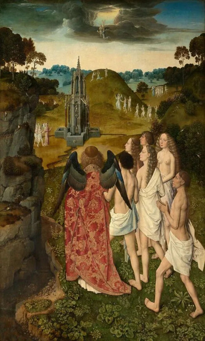 L'Ascension des élus - Dirk Bouts image 1 copie peinte à la main à l’huile