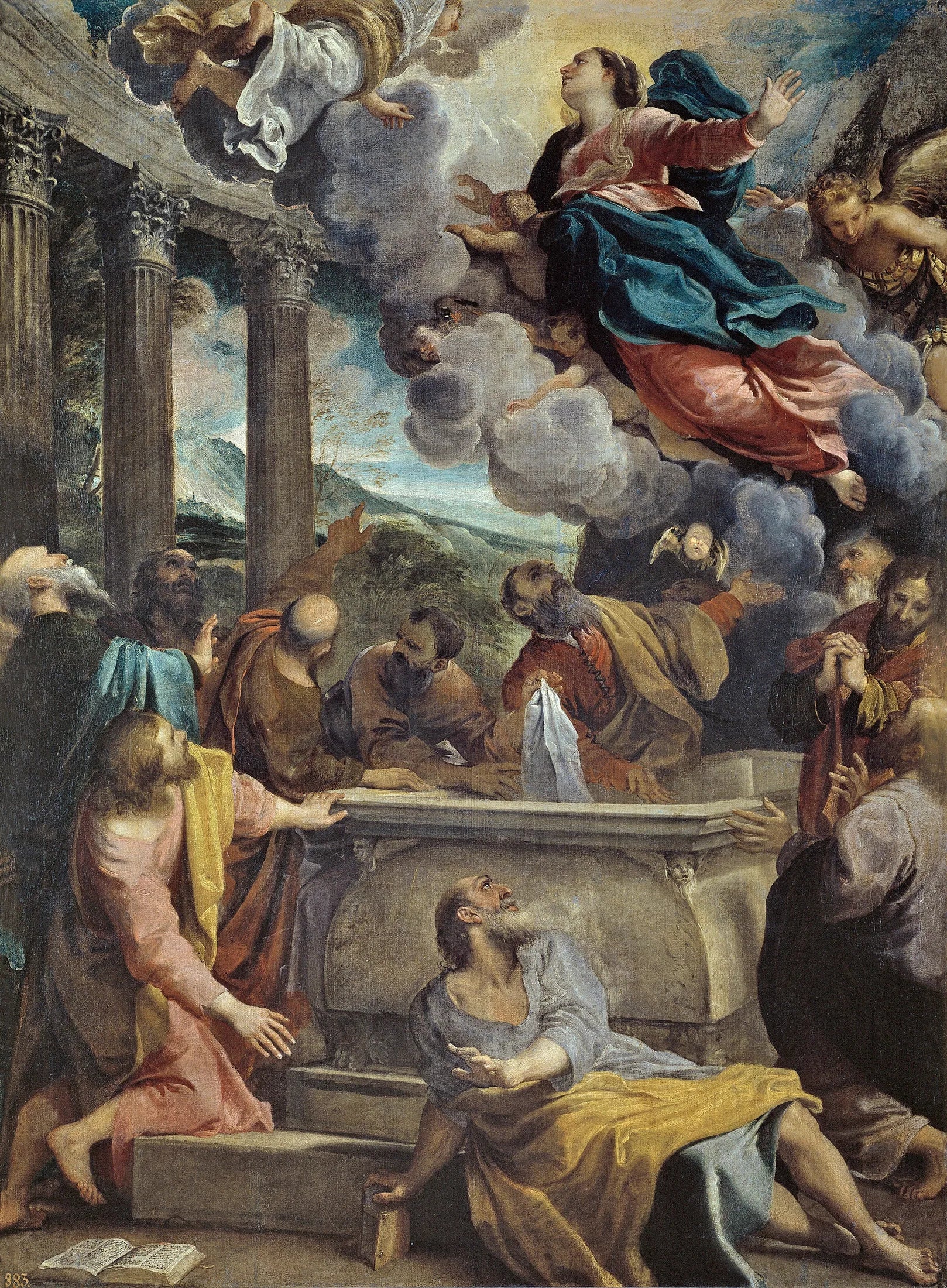 L'Assomption de la Vierge - Annibale Carracci image 1 tableau peint à l’huile sur toile