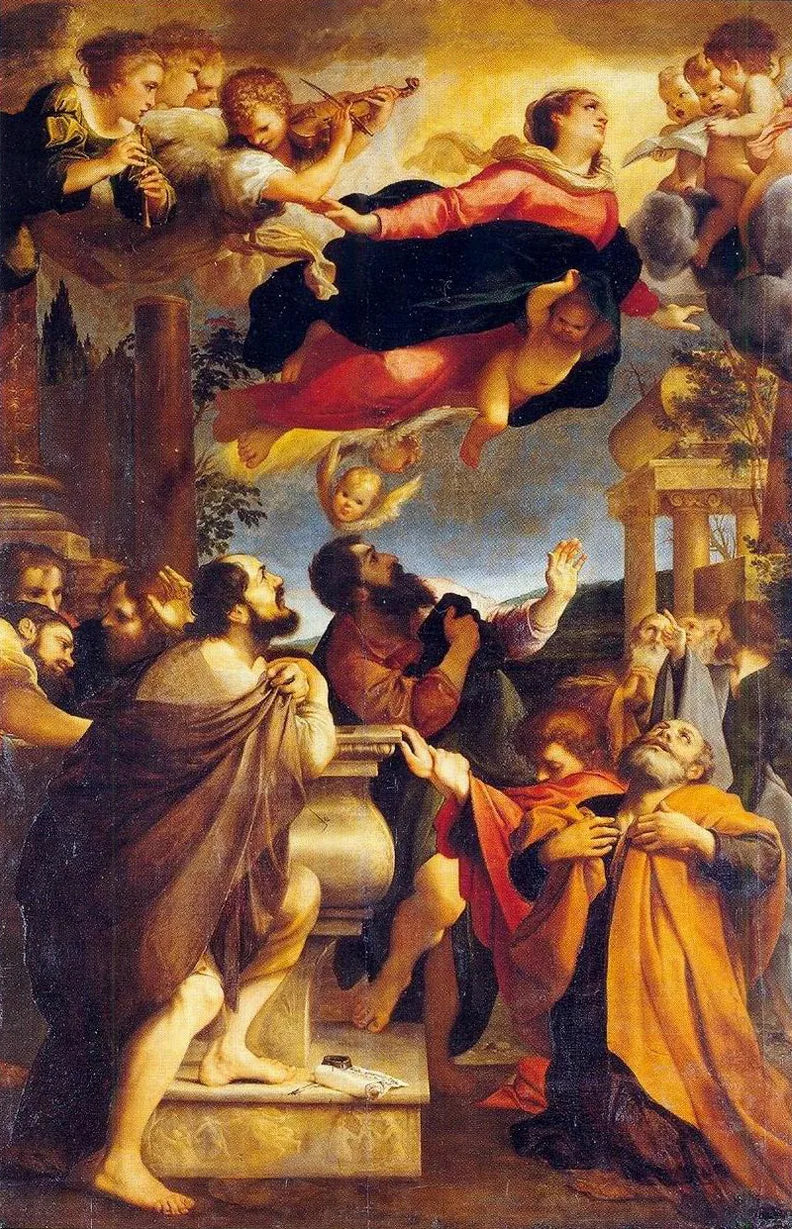 L'Assomption de la Vierge - Annibale Carracci image 1 copie peinte à la main à l’huile