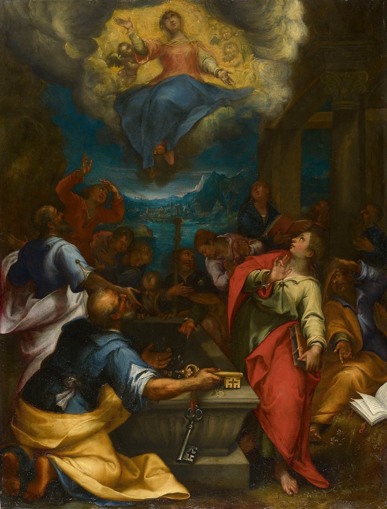 L'Assomption de la Vierge - Denis Calvaert image 1 tableau peint à l’huile sur toile