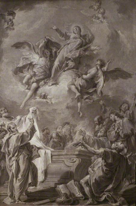 L'Assomption de la Vierge - Giovanni Battista Pittoni image 1 reproduction artisanale de tableau