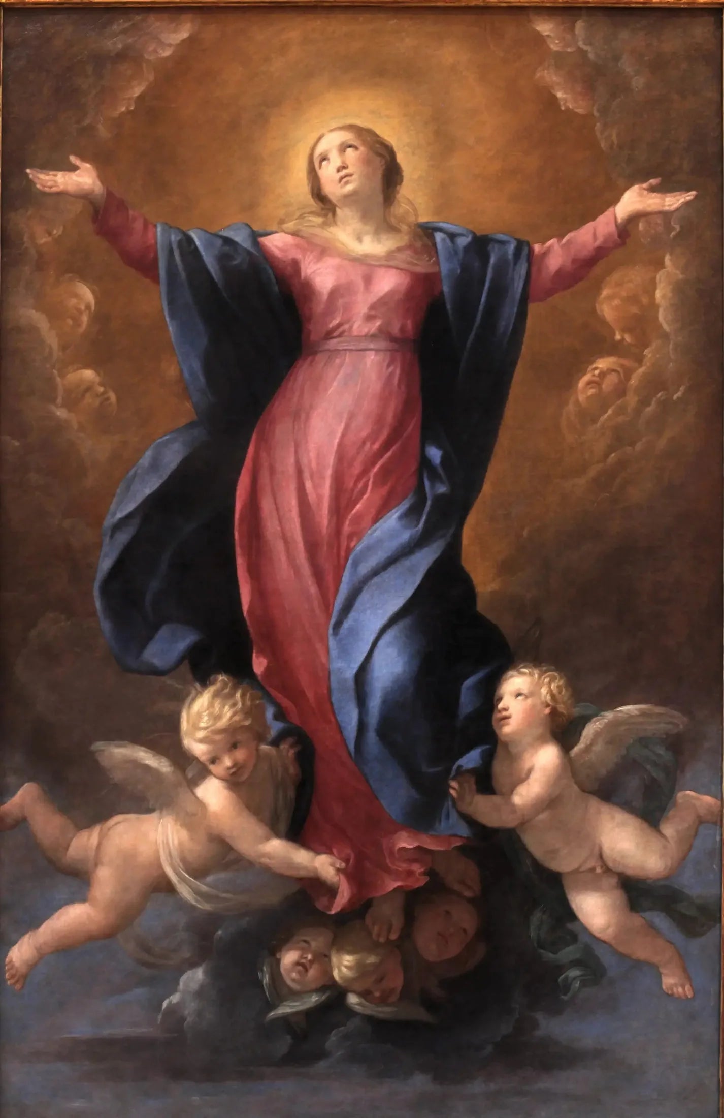 L'Assomption de la Vierge - Guido Reni image 1 reproduction artisanale de tableau