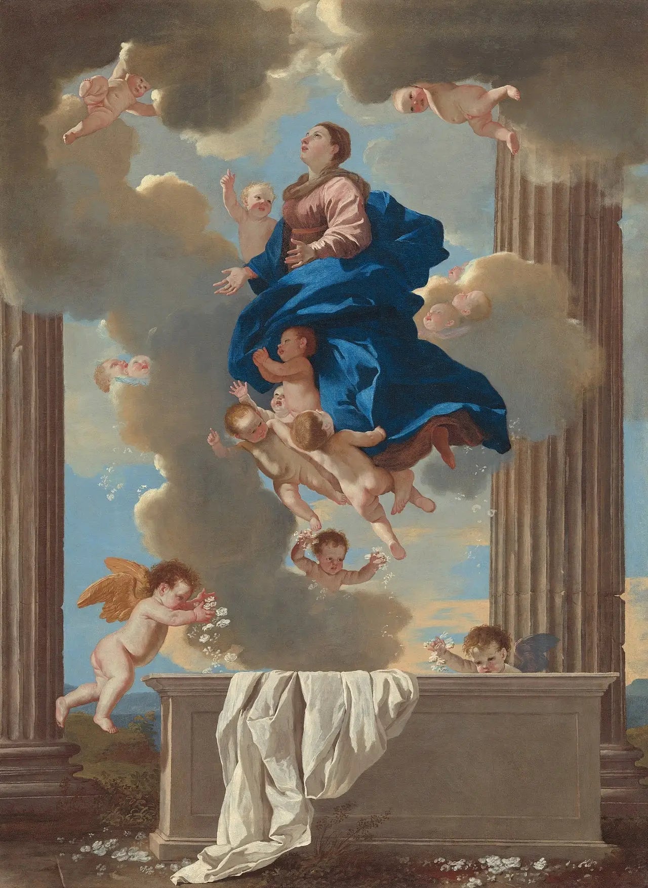 L'Assomption de la Vierge - Nicolas Poussin image 1 reproduction réalisée par Alpha Reproduction