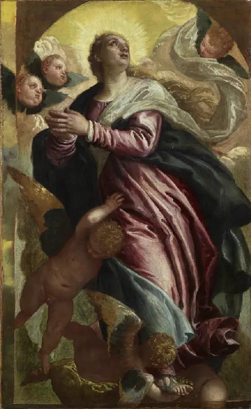 L'Assomption de la Vierge - Paul Véronèse image 1 copie peinte à la main à l’huile