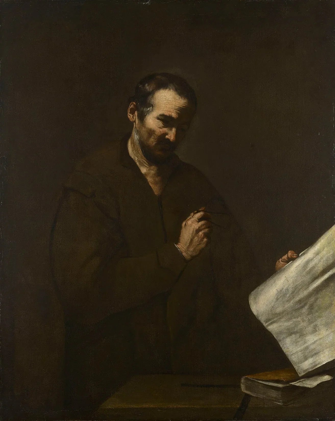 L'Astrologue - Jusepe de Ribera image 1 reproduction de peinture à l’huile