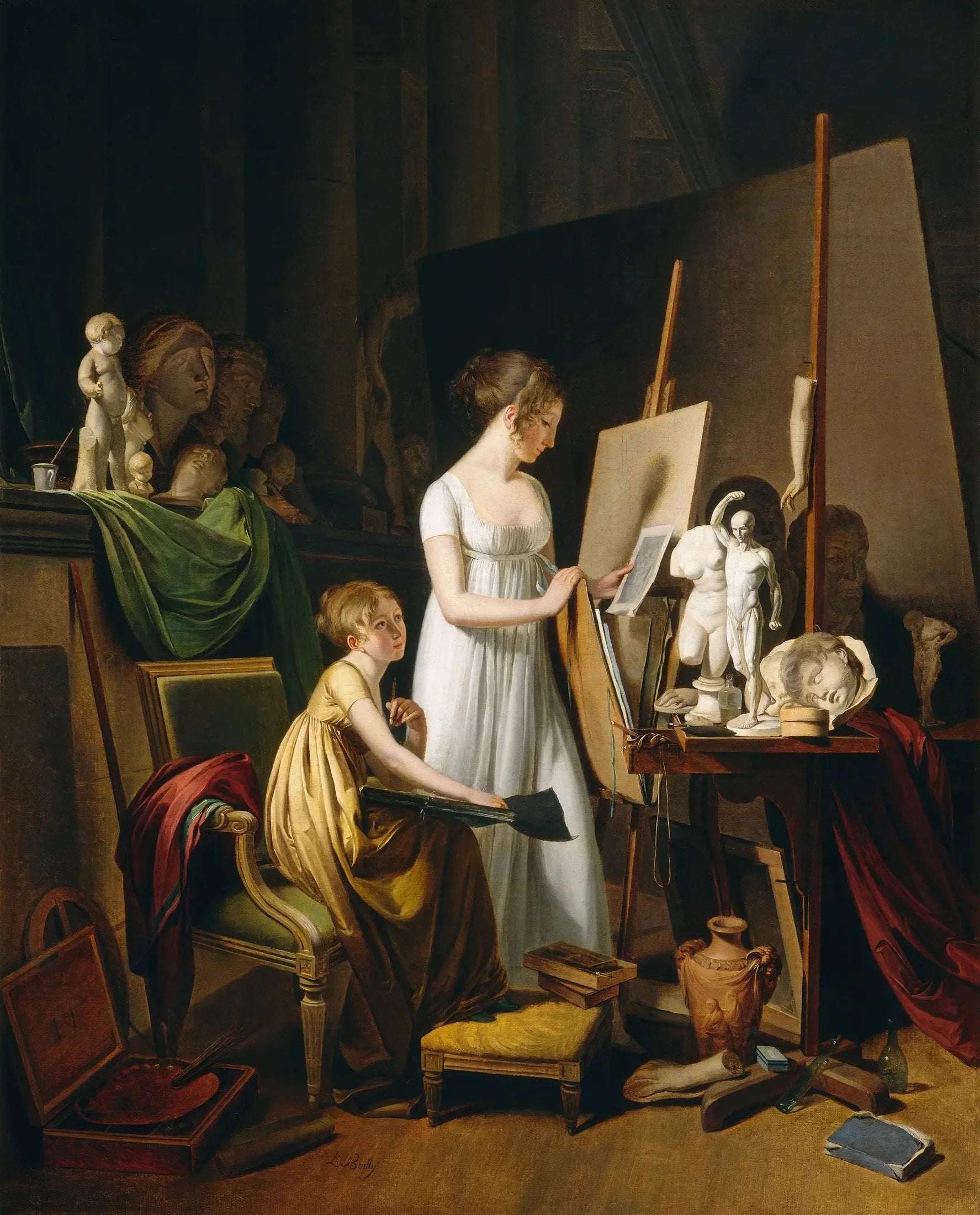 L'atelier d'un peintre - Louis-Léopold Boilly image 1 copie de tableau peinte à la main