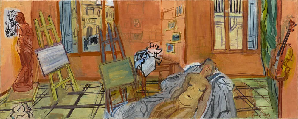 L'Atelier de la rue Jeanne d'Arc - Raoul Dufy image 1 copie de tableau peinte à la main