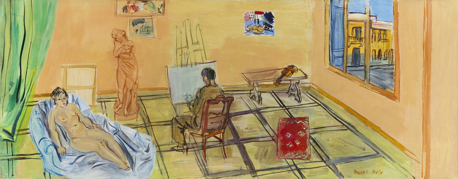 L'Atelier de la rue Jeanne-d'Arc - Raoul Dufy image 1 tableau peint à l’huile sur toile