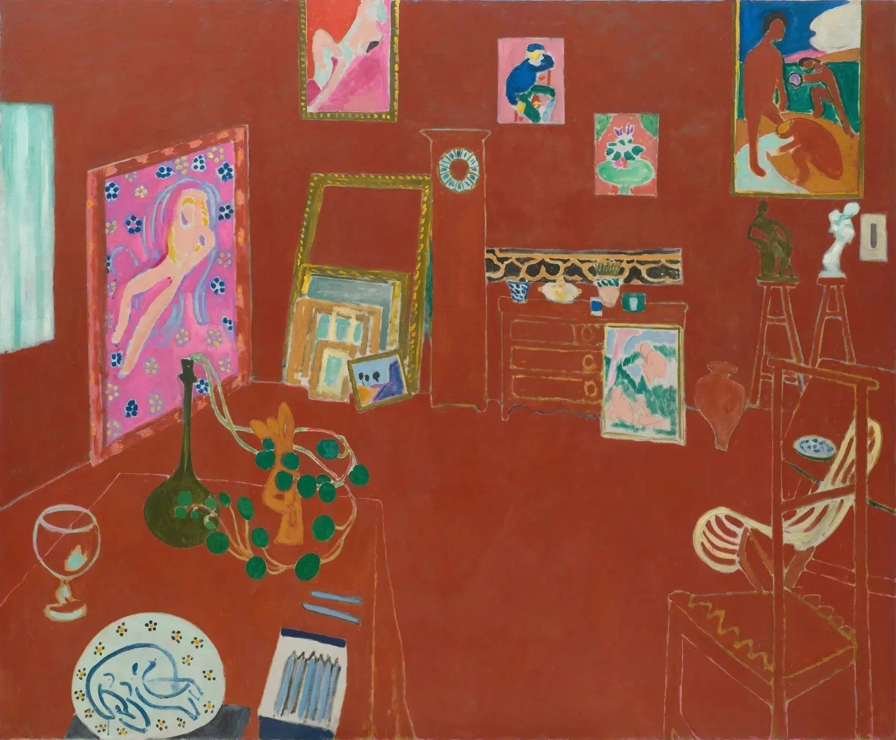 L'Atelier rouge - Henri Matisse image 1 tableau peint à l’huile sur toile