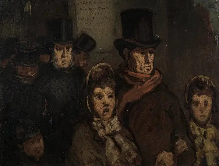 L’Attente - Honoré Daumier image 1 reproduction artisanale de tableau