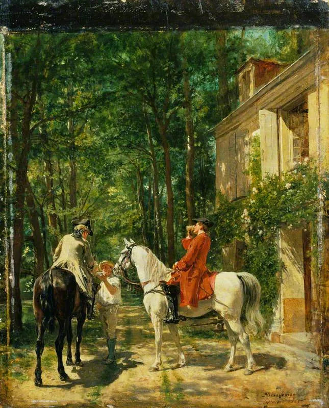 L'auberge du bord de la route - Ernest Meissonier