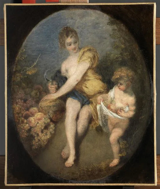 L'Automne - Antoine Watteau image 1 reproduction d’œuvre d’art à l’huile