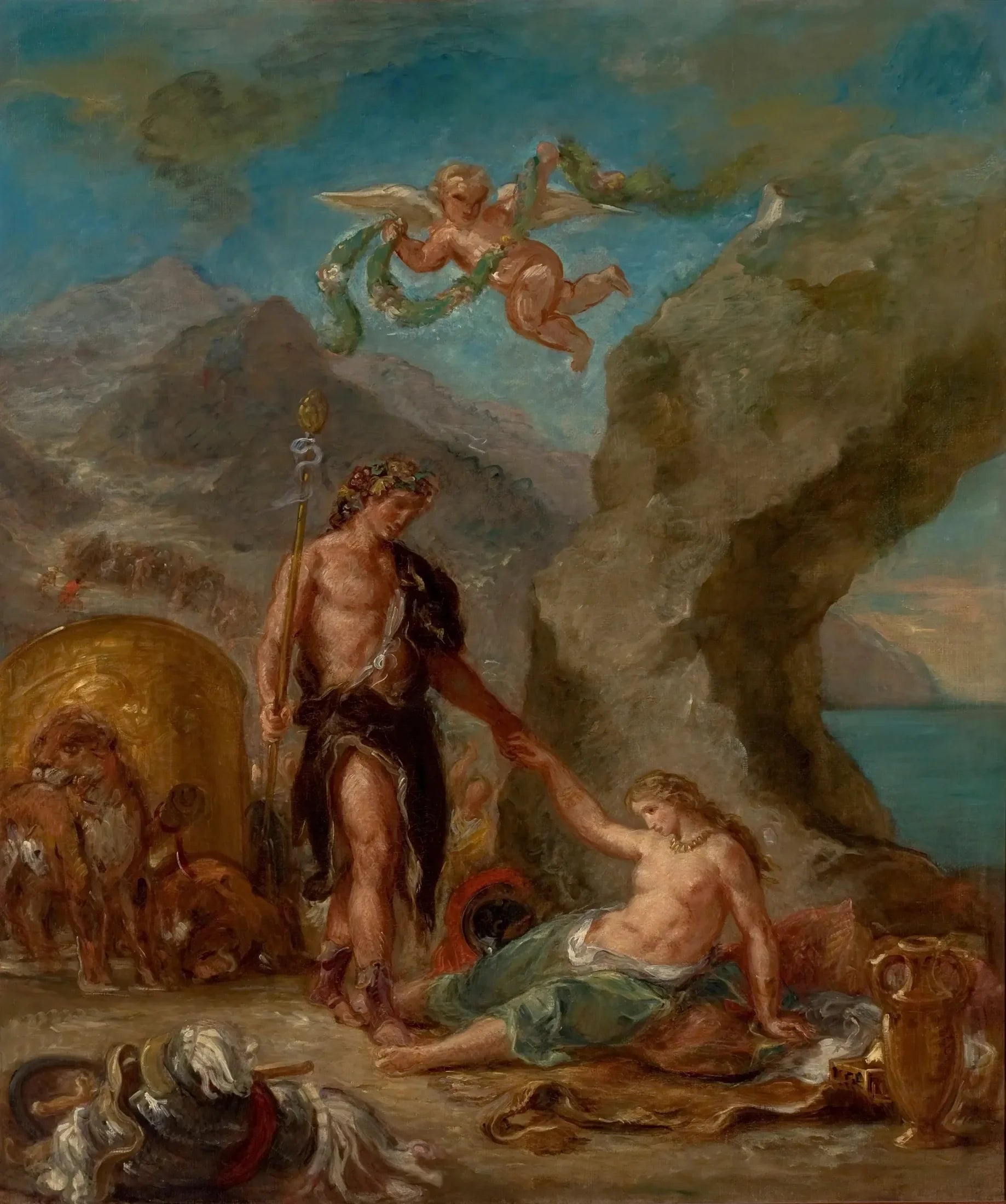 L'Automne - Baccus et Ariane - Eugène Delacroix image 1 tableau peint à l’huile sur toile