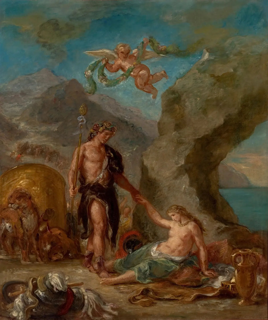 L'Automne - Baccus et Ariane - Eugène Delacroix