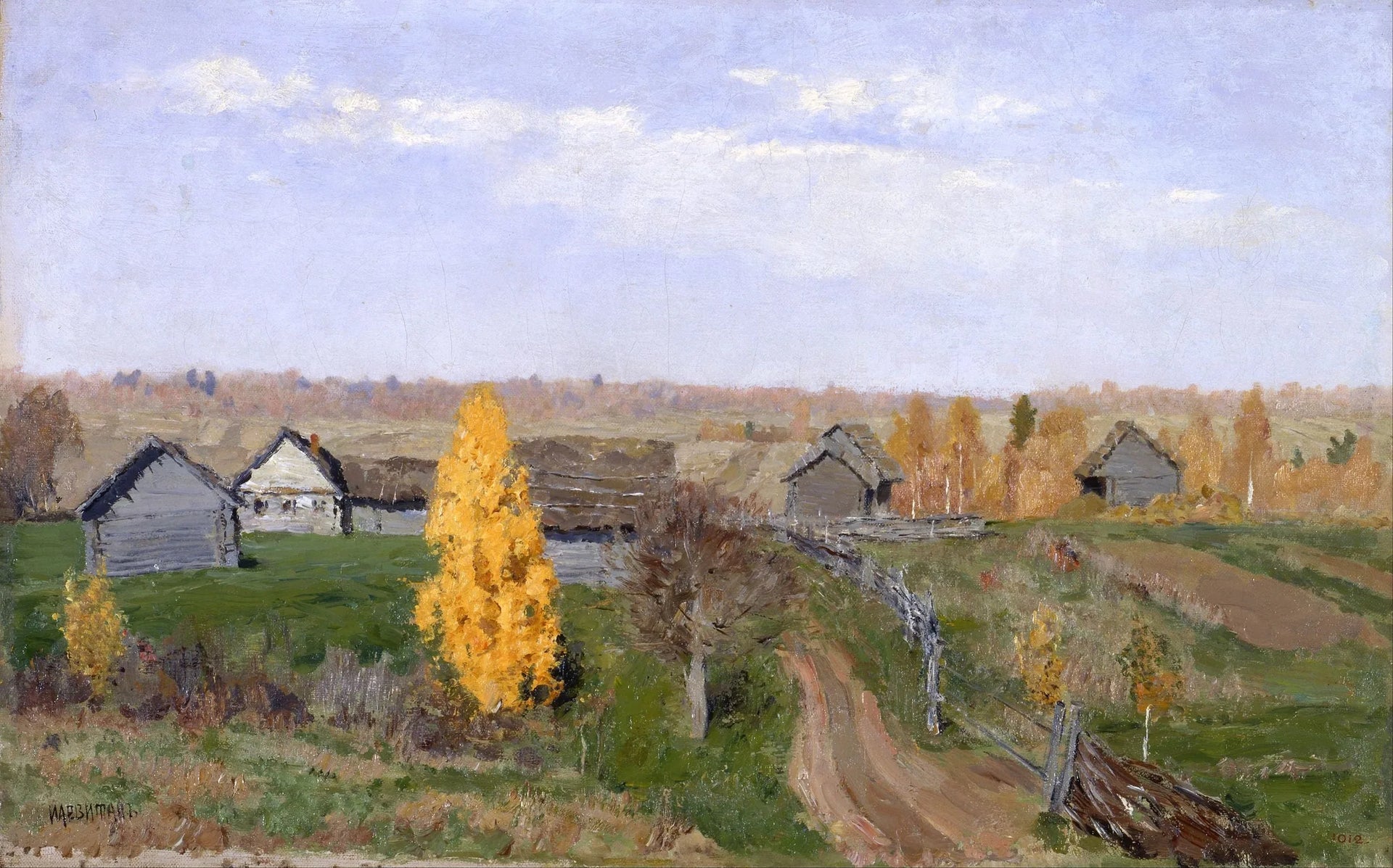 L'Automne dorée - Isaac Levitan image 1 copie de tableau peinte à la main