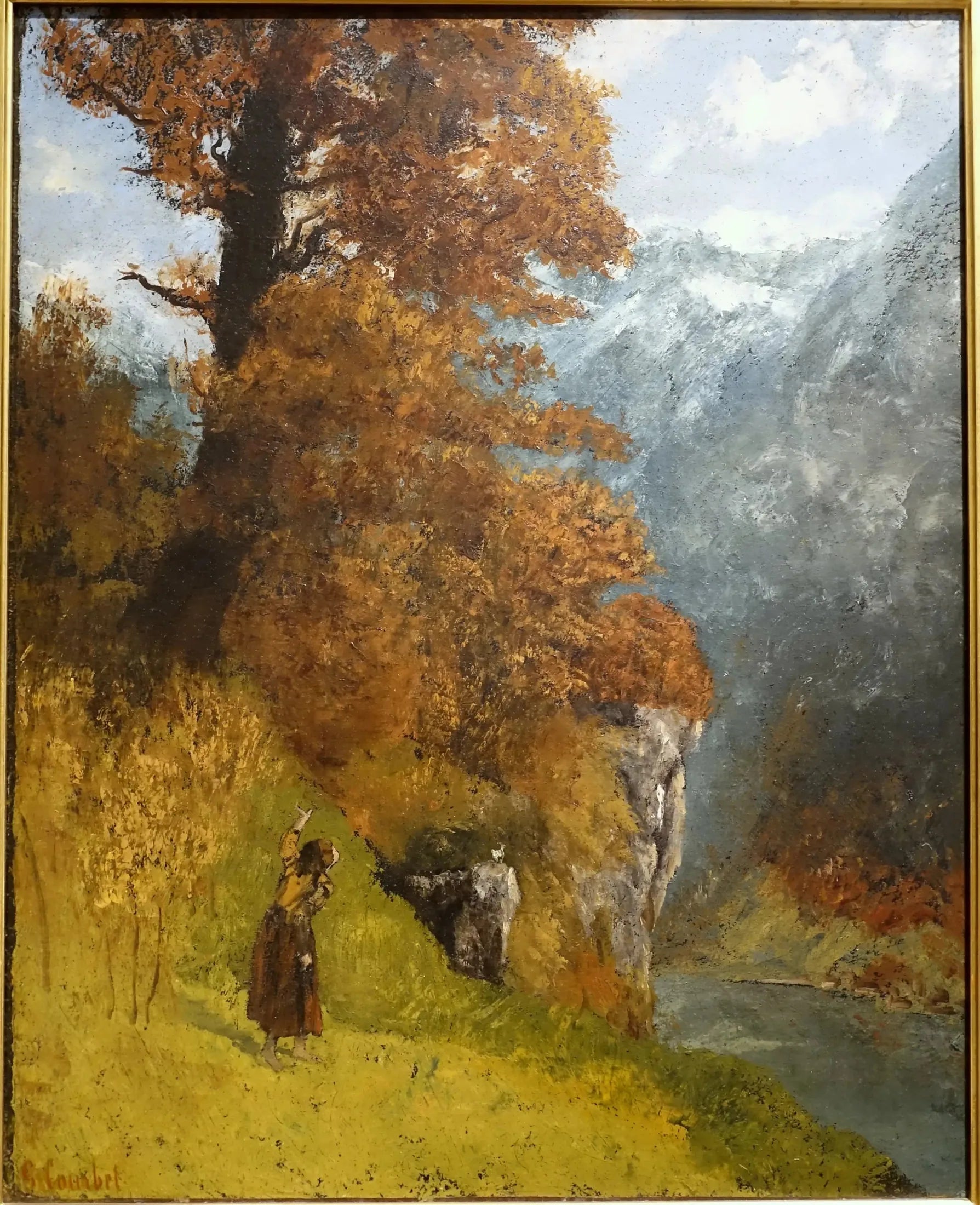 L'Automne - Gustave Courbet image 1 copie de tableau peinte à la main