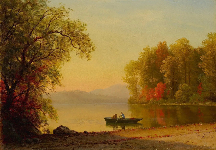 L'automne sur le lac - Albert Bierstadt
