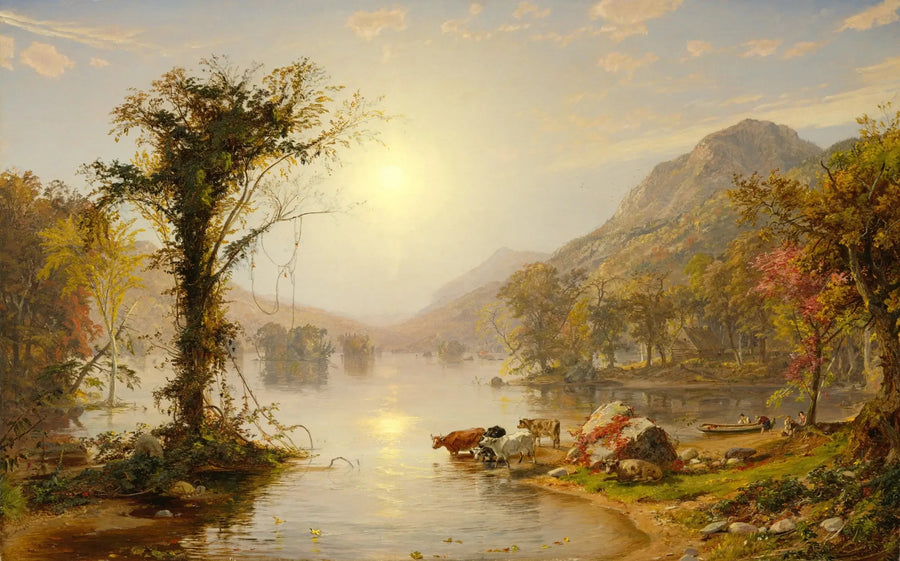 L'automne sur le lac Greenwood - Jasper Francis Cropsey