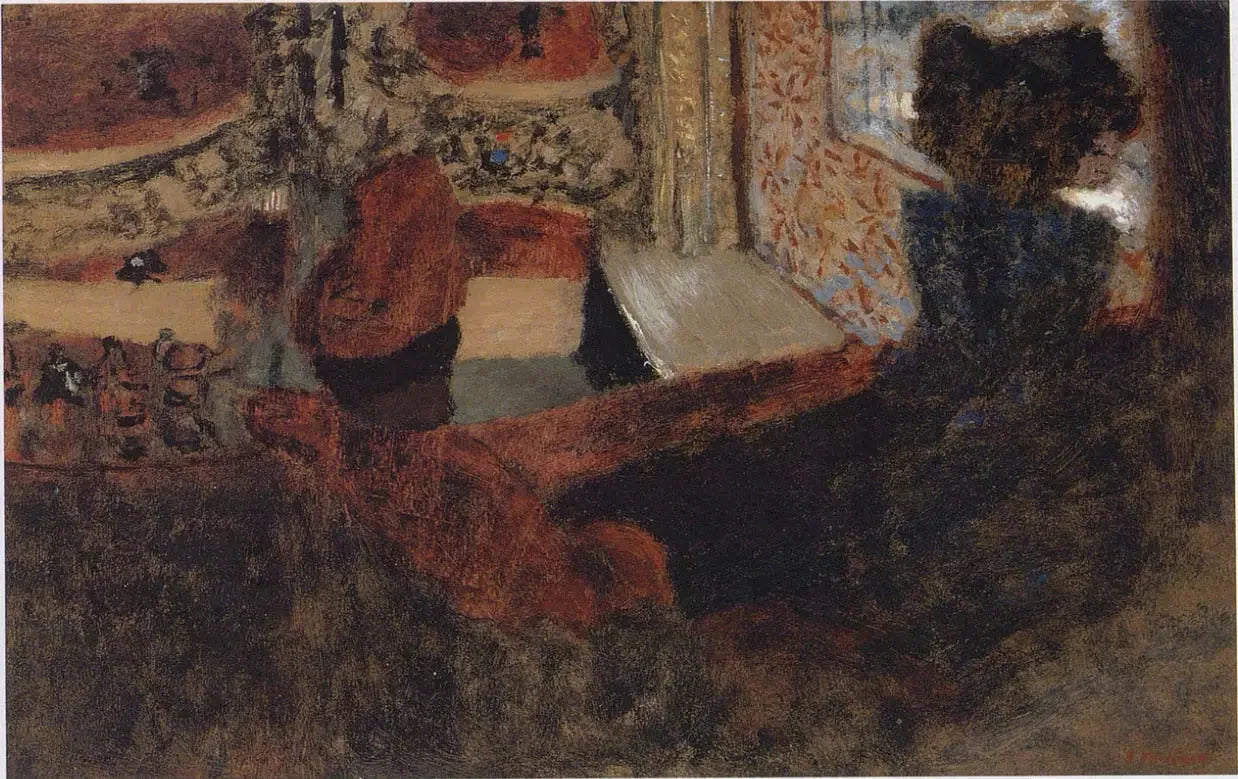 L'avant-scène au théâtre Antoine - Édouard Vuillard image 1 copie de tableau peinte à la main