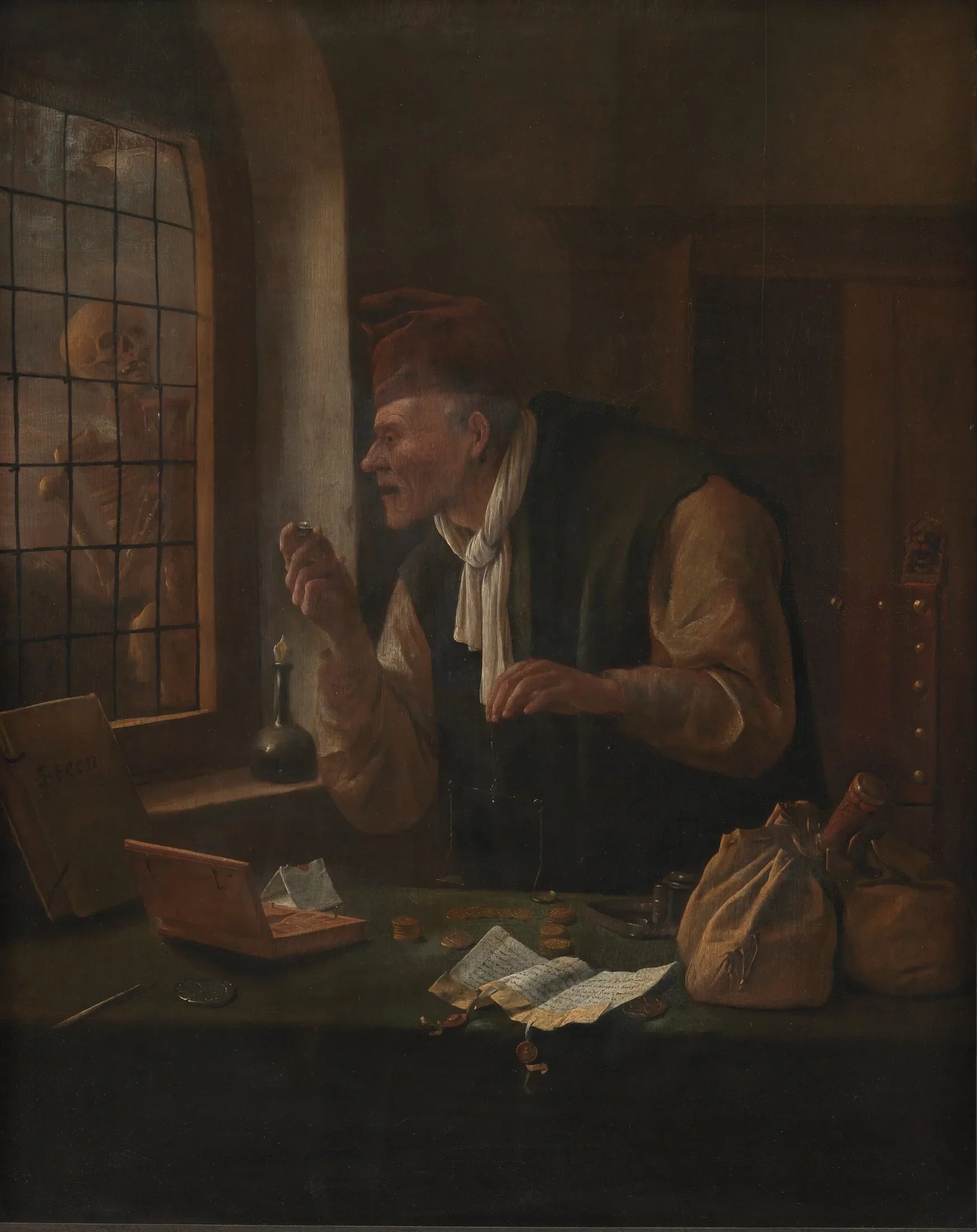 L'Avare - Jan Steen image 1 reproduction de peinture à l’huile