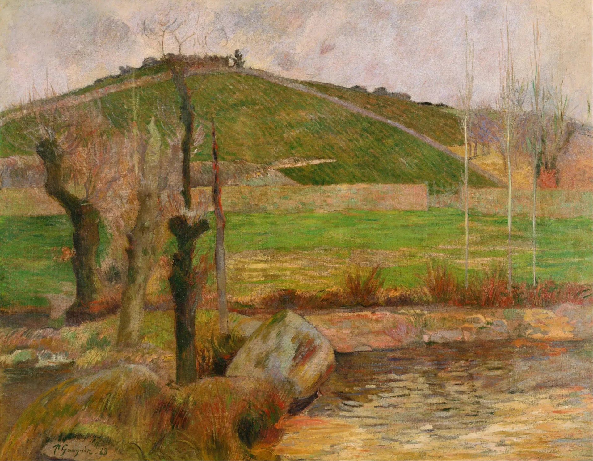L'Aven en contre bas de la Montagne Sainte-Marguerite - Paul Gauguin image 1 tableau peint à l’huile sur toile