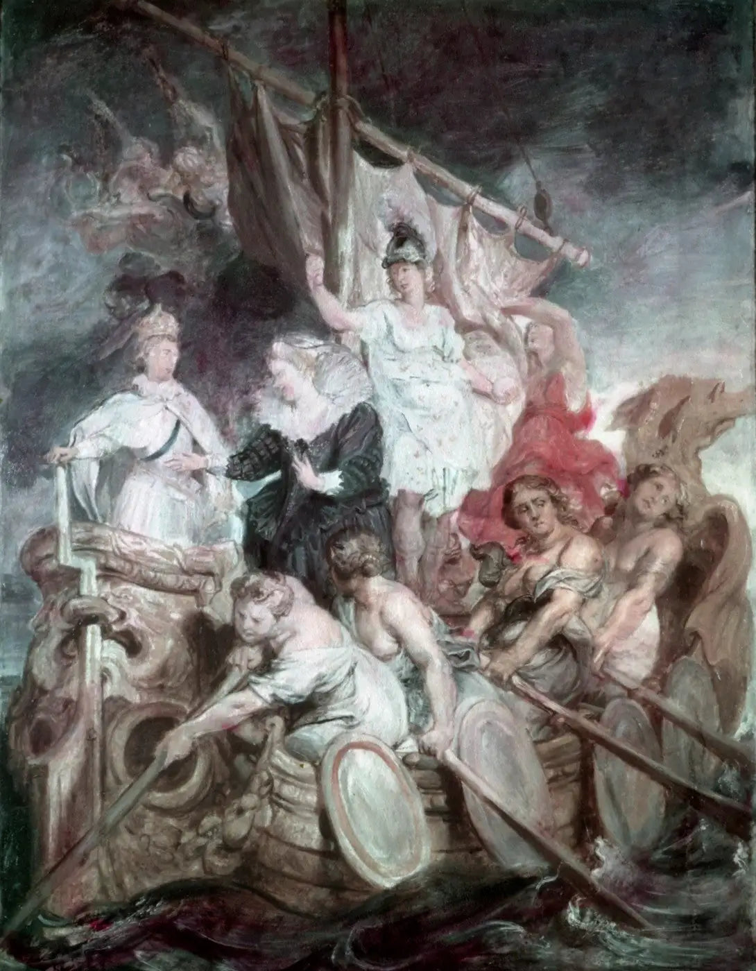 L'avènement de la majorité de Louis XIII - Peter Paul Rubens image 1 reproduction artisanale de tableau