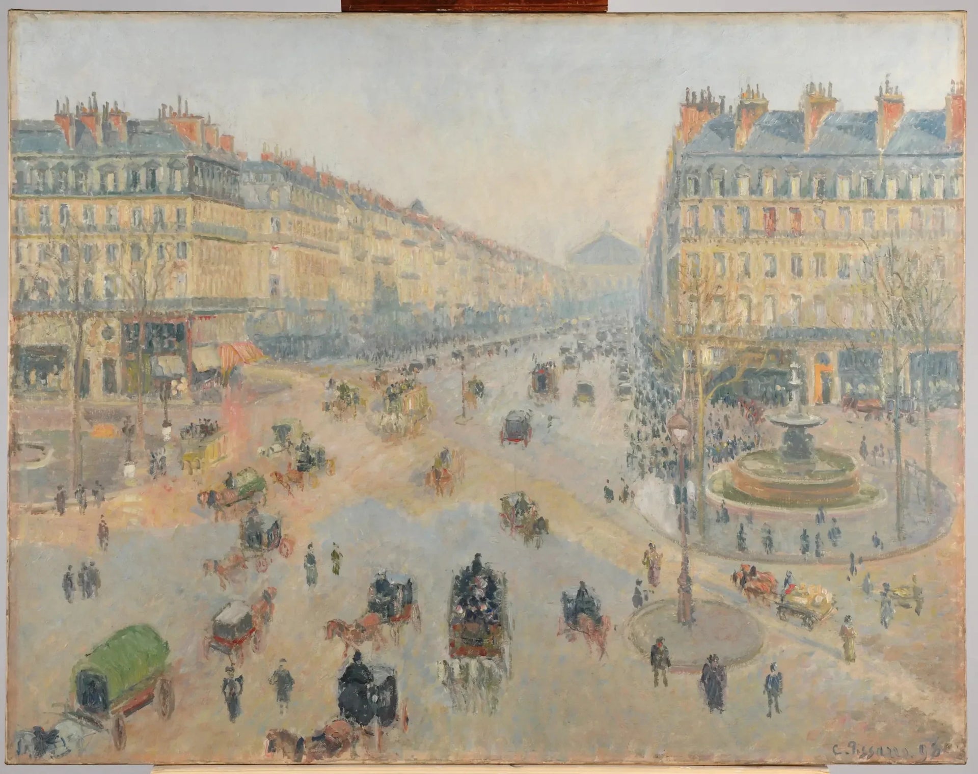 L'Avenue de l'Opéra - Camille Pissarro image 1 copie de tableau peinte à la main