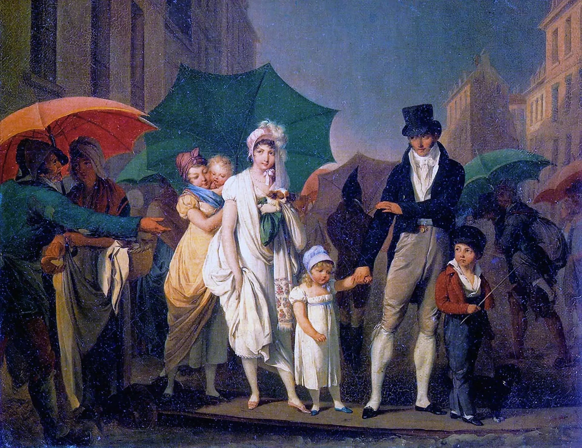 L'Averse - Louis-Léopold Boilly image 1 copie de tableau peinte à la main