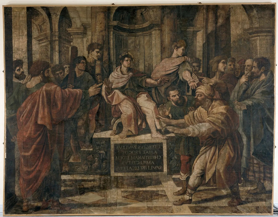 L'aveuglement d'Elymas - Raphaël Sanzio