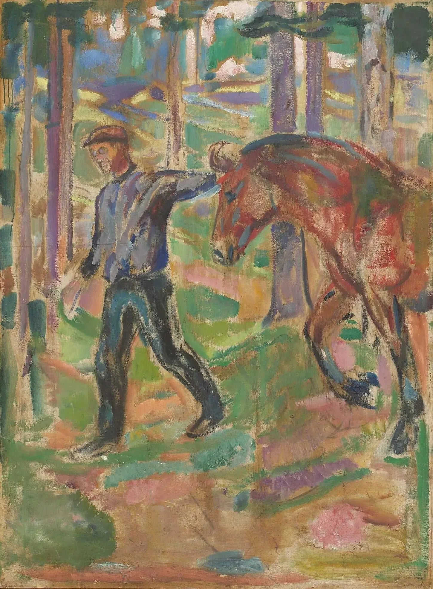 L'Éclaireur - Edvard Munch image 1 reproduction artisanale de tableau