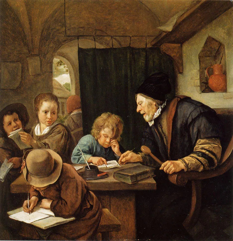 L'école - Jan Steen image 1 copie de tableau peinte à la main