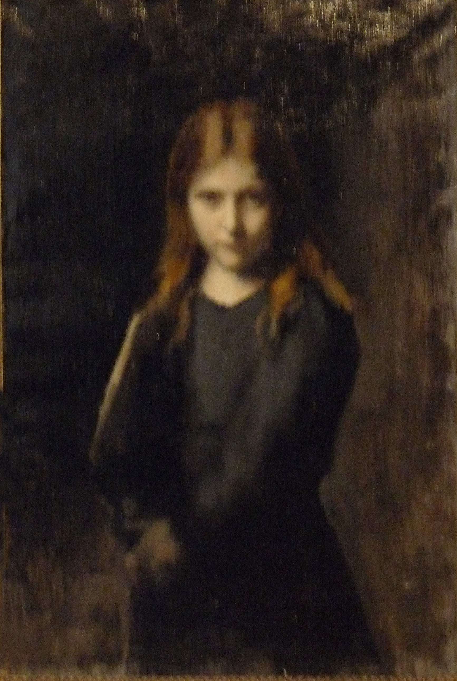 L'écolière - Jean-Jacques Henner image 1 reproduction artisanale de tableau