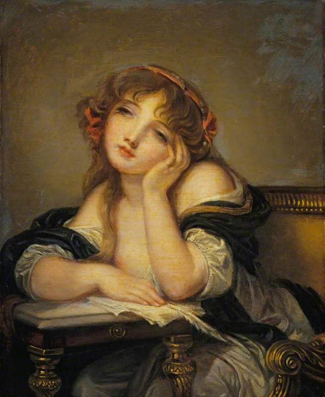 L'écrivain de la lettre - Jean-Baptiste Greuze image 1 tableau peint à l’huile sur toile