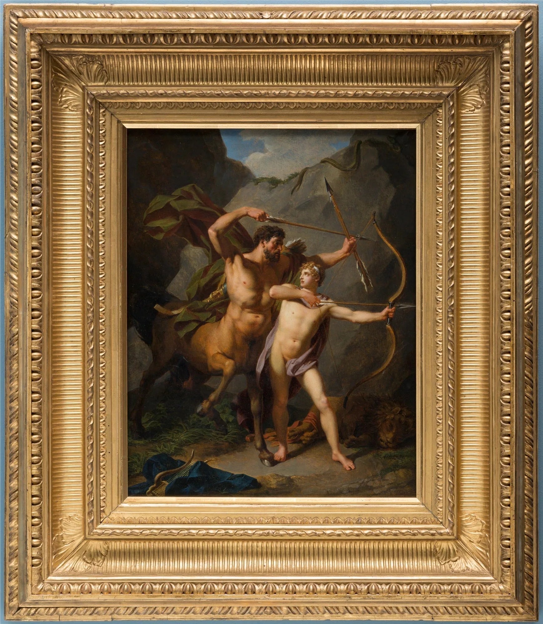 L'éducation d'Achille - Jean-Baptiste Regnault image 1 tableau peint à l’huile sur toile
