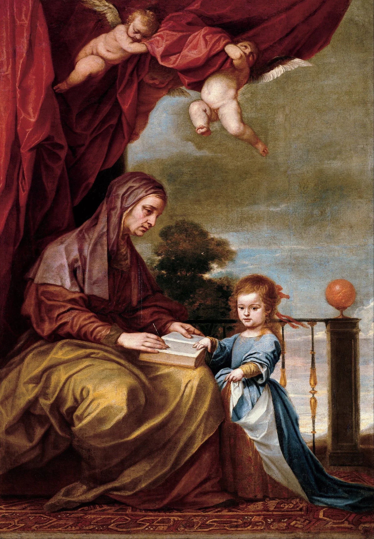 L'Éducation de la Vierge - Alonso Cano image 1 reproduction réalisée par Alpha Reproduction