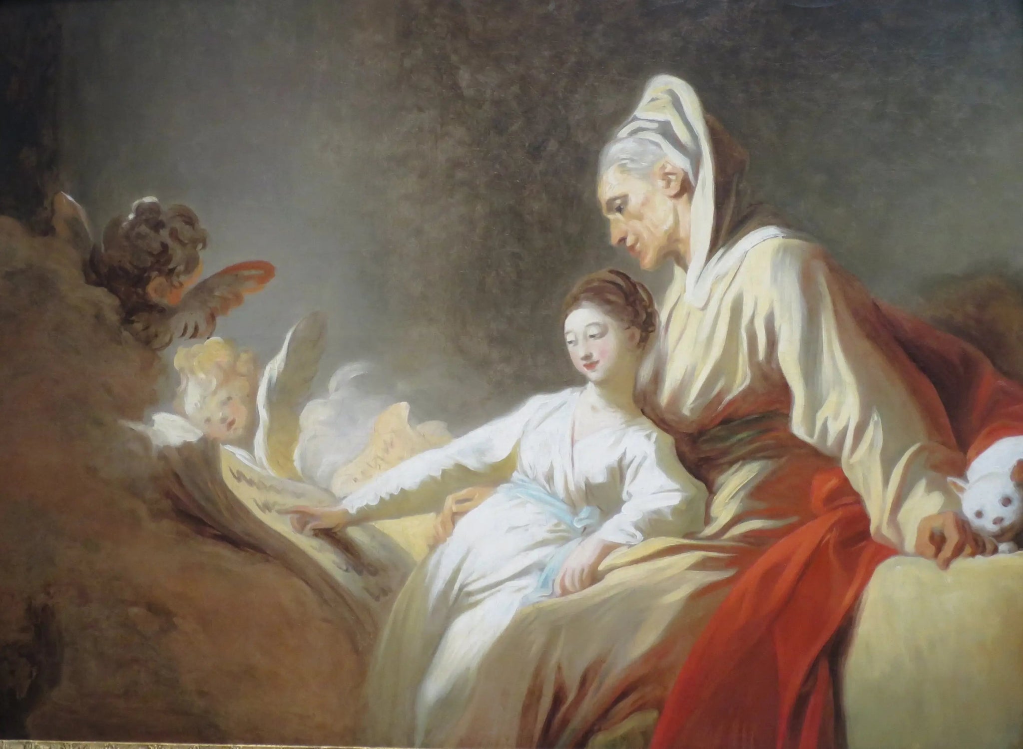 L'Éducation de la Vierge - Jean-Honoré Fragonard image 1 reproduction d’œuvre d’art à l’huile