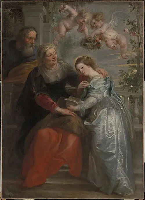 L'Éducation de la Vierge - Peter Paul Rubens image 1 copie de tableau peinte à la main